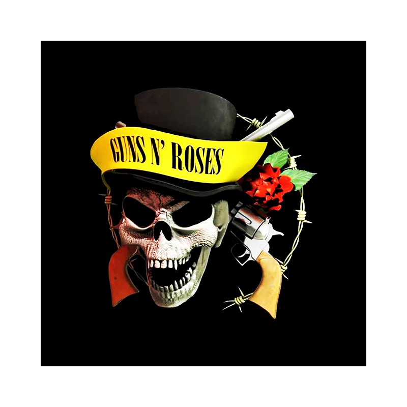 Guns N Roses T Shirt Black Skull