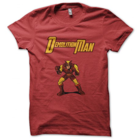 tee shirt DEMOLITION MAN red