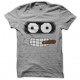 tee shirt Bender et sa cigarette futurama gris