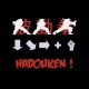 tee shirt combo hadouken street fighter noir