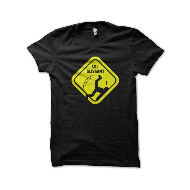 t-shirt slippery black