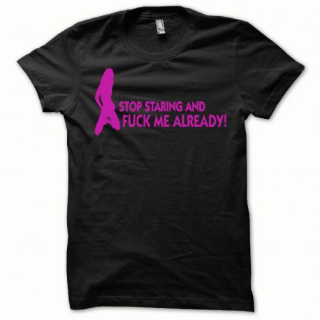 Camisa Fuck Me rosa / negro