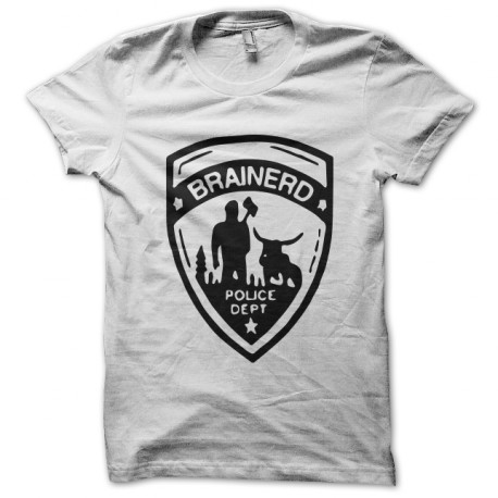 tee shirt brainerd police dept blanc