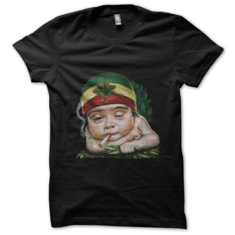 black t-shirt rasta baby