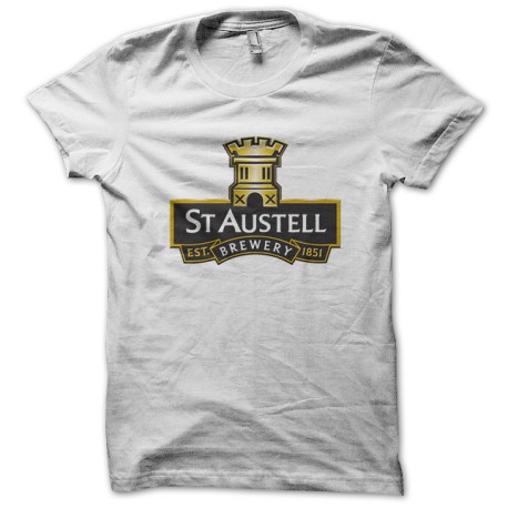 tee shirt st austell brewery logo blanc