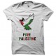 free palestine t-shirt white