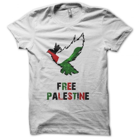 libre de la camiseta blanca palestina