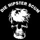 tee shirt die hipster scum black