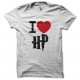 tee shirt i love harry potter blanc