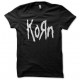 negro camiseta Korn