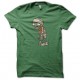 tee shirt Plants vs Zombies kelly green