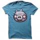 bad piggies shirt light blue