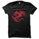 tee shirt Dragon red noir