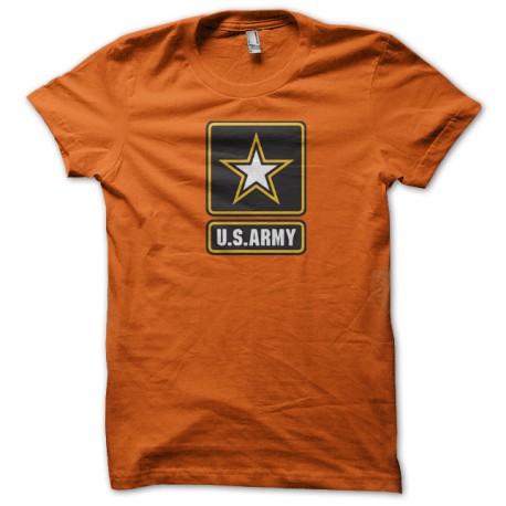 naranja nosotros camiseta del ejército