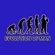 tee shirt evolution of man blue