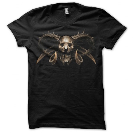 demon skull black t-shirt