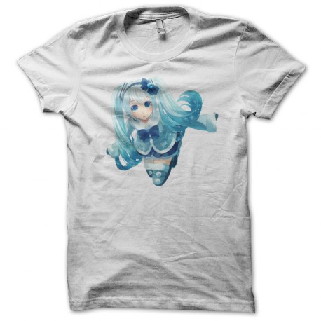 Hatsune Miku blanco camiseta preciosa