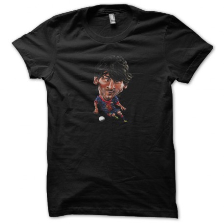 tee shirt Lionel Messi cartoon black