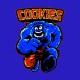 camiseta azul Cookie Monster