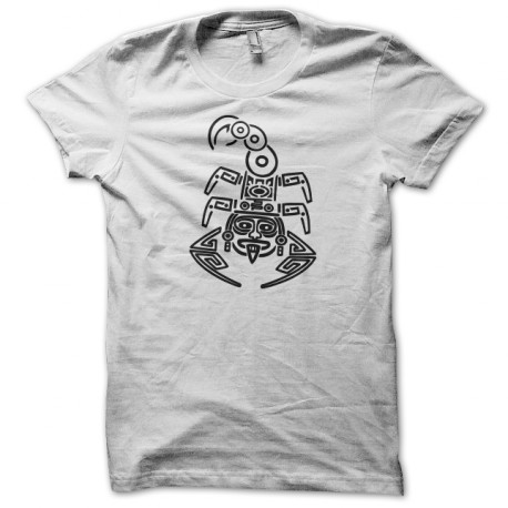 shirt Maori scorpion white