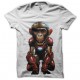 shirt iron man monkey white