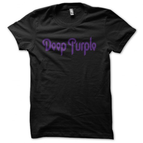 negro camiseta de color morado oscuro