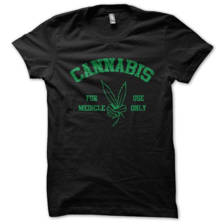 Cannabis black t-shirt