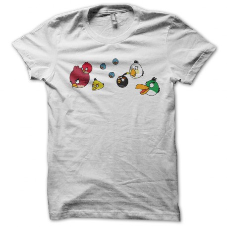 tee shirt the angry birds white