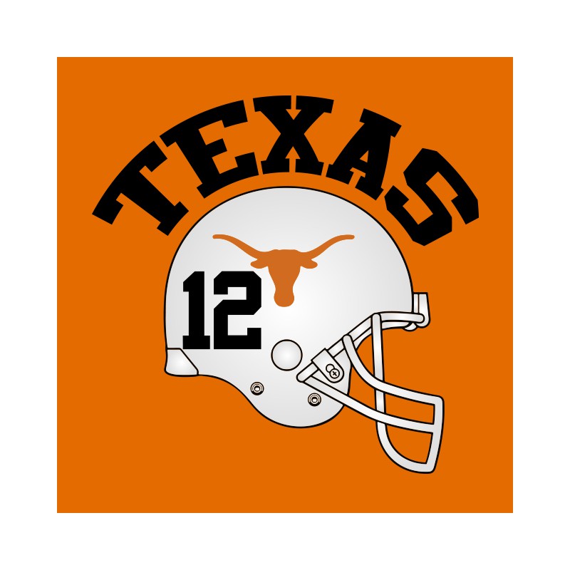 Texas Orange Shirt Helmet