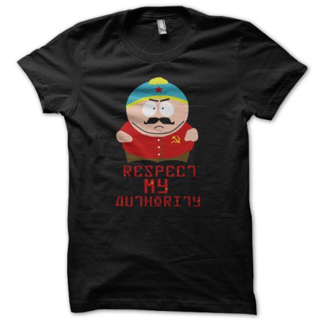 shirt eric cartman respect my authority black Communist Version