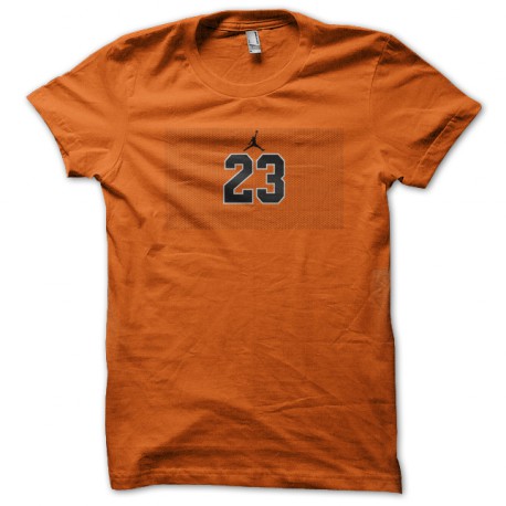 tee shirt michael jordan number 23 orange