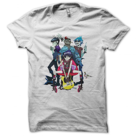 Gorillaz camisa blanca