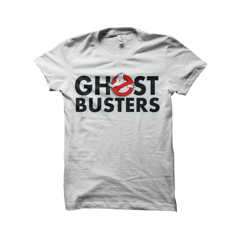 ghostbuster white logo t-shirt