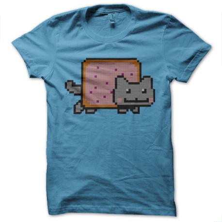 nyan cat gif t-shirt teal