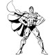 white t-shirt superman