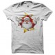 camisa blanca de Santa Claus