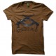 tee shirt crossed ak 47 marron