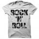 rock n roll t-shirt white