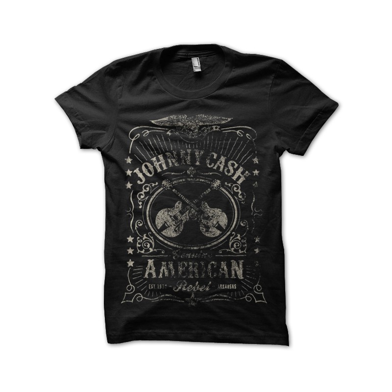 shirt Johnny Cash American Rebel Black T Shirt