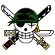 Zoro shirt Jolly Roger White