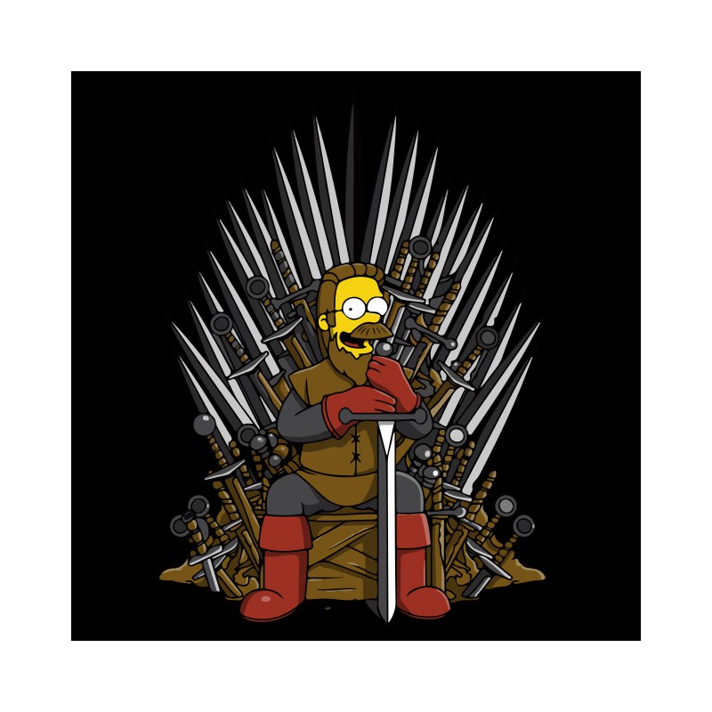 T Shirt Black Simpsons Game Of Thrones