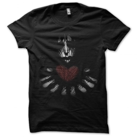 emo amor camiseta negro