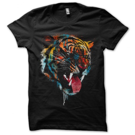 Tiger t-shirt design black art