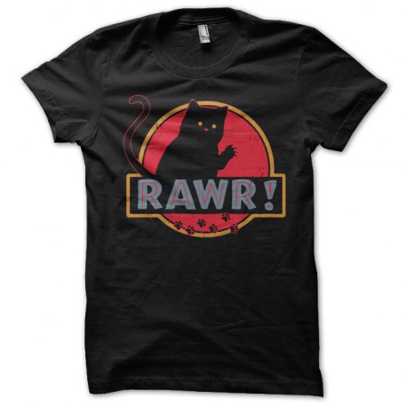 black tee shirt Rawr