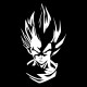 tee shirt Vegeta  shadow design noir