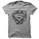 tee shirt superman skull gris