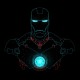 iron man black t-shirt design