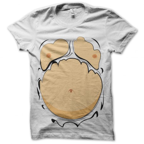 tee shirt Fat Belly blanc