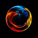 black tee shirt Firefox