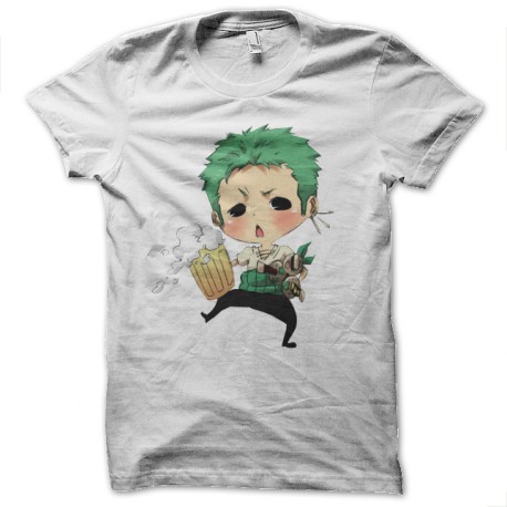 Zoro camisa blanca borracho